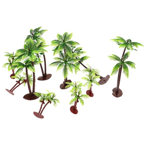 10St Miniatur gefälschter Baum Baummodell Mini-Kunstbäume Ornament künstliche Pflanzen Mini- Mini-Pflanzendekor Sandkasten Zubehör Statue Bonsai 7c Gefälschte Bäume Plastik von CIMAXIC