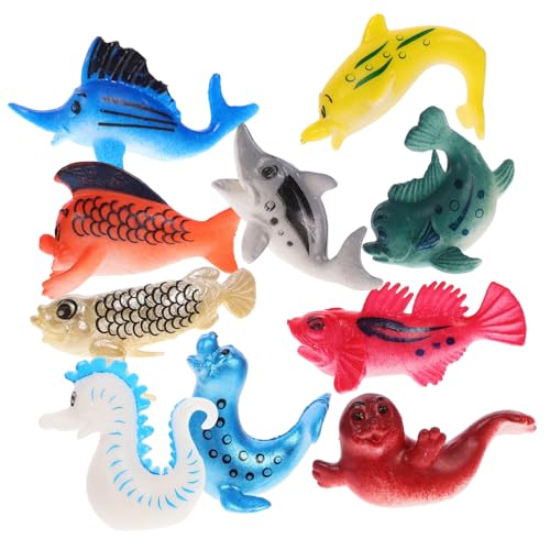 CIMAXIC 10Stücke Teiliges Set Meereslebewesen Realistische Ozeantierfiguren für Dekoration und Lernspielzeug Kreativität und Tierkenntnissen CIMAXIC 10Stücke Teiliges Set Meereslebewesen Realistische Ozeantierfiguren für Dekoration und Lernspielzeug Kreativität und Tierkenntnissen von CIMAXIC
