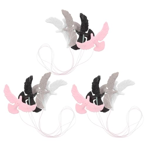 CIMAXIC 12 kleine Taubenstatuen: Tortenaufsätze in Form einer fliegenden Taube – kleine hängende Vogeltauben-Dekorationen für Hochzeiten, Basteln, Kunstdekor CIMAXIC 12 kleine Taubenstatuen: Tortenaufsätze in Form einer fliegenden Taube – kleine hängende Vogeltauben-Dekorationen für Hochzeiten, Basteln, Kunstdekor von CIMAXIC
