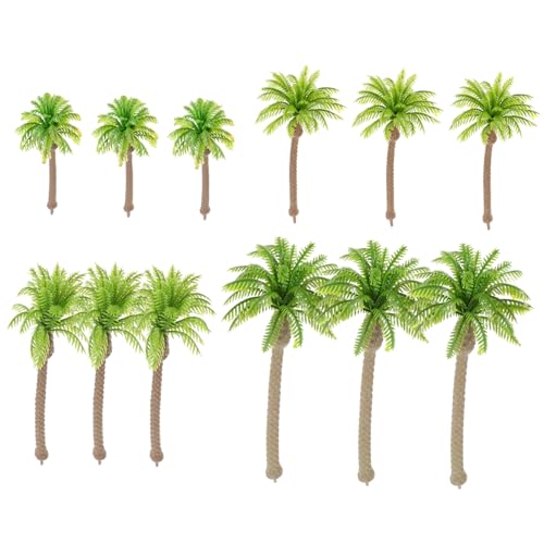 CIMAXIC 12st Sandtisch Kokosnussbaum Diorama-minibäume Große Kunstpflanzen Mini-layoutmodell Im Querformat Künstliche Pflanzen Wald Künstliche Outdoor-Pflanzen N-maßstab Zug Plastik von CIMAXIC