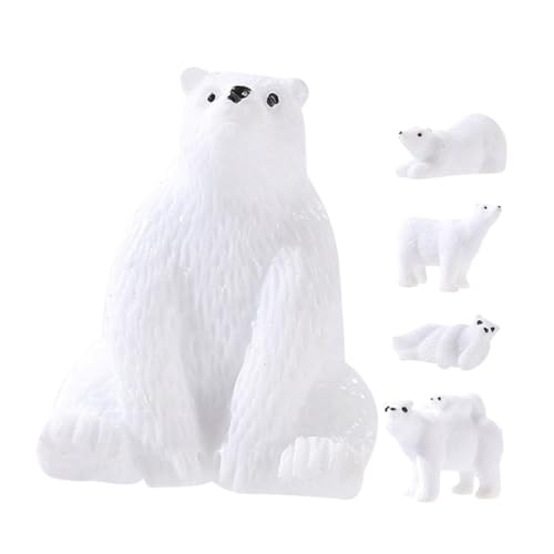 CIMAXIC 15Stücke Eisbären Figuren Realistische Tiermodelle für Lernspielzeug und Deko Mikrolandschaften und CIMAXIC 15Stücke Eisbären Figuren Realistische Tiermodelle für Lernspielzeug und Deko Mikrolandschaften und von CIMAXIC