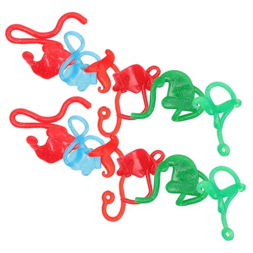 CIMAXIC 18Stücke Weihnachts Stretch Dehnbares Klebespielzeug für Weihnachten Perfektes für Party Mitgebsel und Stressabbau von CIMAXIC