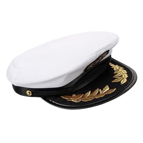 CIMAXIC 1Stk Matrosenhut Kappen Meereskappe Matrosenkostüm Mütze verstellbare Schiffs-Matrosenkappe Piratenhut matrosenmützen white cap Marinehut allgemeiner Hut Admiral Hut Weiß CIMAXIC 1Stk Matrosenhut Kappen Meereskappe Matrosenkostüm Mütze verstellbare Schiffs-Matrosenkappe Piratenhut matrosenmützen white cap Marinehut allgemeiner Hut Admiral Hut Weiß von CIMAXIC