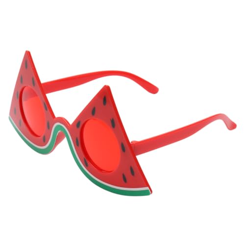 CIMAXIC 1Stk Wassermelonengläser Partybrille prop lustige Brille schnapsgläser Requisiten für Fotobrillen Partyzubehör Kleidung Geburtstagsparty liefert rot von CIMAXIC