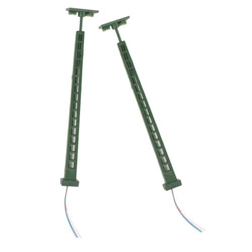 CIMAXIC 2 Stück Modell Garten Licht Zug Zug Modell Elektro Bausatz Modell Zug Modell Bäume Mini Straßenpfosten Modell Eisenbahn Laternenpfahl Lampen Polar Scale Grün Edelstahl Plus CIMAXIC 2 Stück Modell Garten Licht Zug Zug Modell Elektro Bausatz Modell Zug Modell Bäume Mini Straßenpfosten Modell Eisenbahn Laternenpfahl Lampen Polar Scale Grün Edelstahl Plus von CIMAXIC