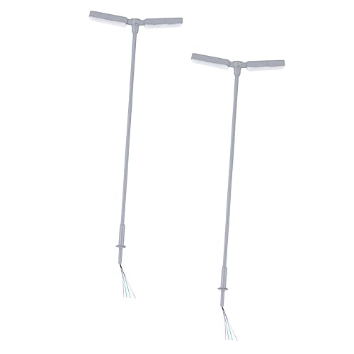 CIMAXIC 2 Stück Modell Straßenlaterne Leistung Lampe Zug Nachtlicht Led-dioden Modellbäume Lichter Gebäude Maßstab Straßenlaternen Modelle Zeichen Auto Messgerät Metall CIMAXIC 2 Stück Modell Straßenlaterne Leistung Lampe Zug Nachtlicht Led-dioden Modellbäume Lichter Gebäude Maßstab Straßenlaternen Modelle Zeichen Auto Messgerät Metall von CIMAXIC