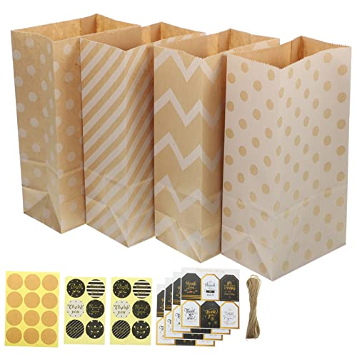 CIMAXIC 24er Set Kraftpapier Geschenktüten Im Vintage Stil Mit Aufklebern Ideal Für Party Hochzeit Und Geburtstag Papiertüten Für üßigkeiten Kekse Und Kleine CIMAXIC 24er Set Kraftpapier Geschenktüten Im Vintage Stil Mit Aufklebern Ideal Für Party Hochzeit Und Geburtstag Papiertüten Für üßigkeiten Kekse Und Kleine von CIMAXIC
