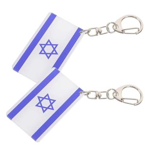 CIMAXIC 2St Flagge Schlüsselanhänger Klammer Schlüsselanhänger auto schlüsselanhänger einzigartige multifunktionaler schlüsselanhänger israel party dekorationen Taschenanhänger CIMAXIC 2St Flagge Schlüsselanhänger Klammer Schlüsselanhänger auto schlüsselanhänger einzigartige multifunktionaler schlüsselanhänger israel party dekorationen Taschenanhänger von CIMAXIC