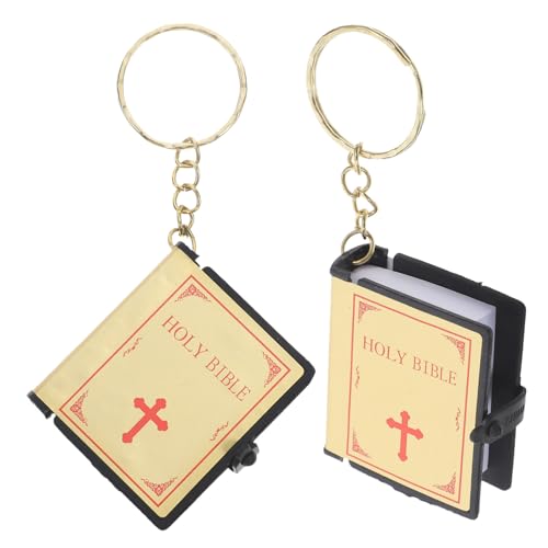 CIMAXIC 2St Schlüsselanhänger Ringe Bibel hängende Dekoration Bibel-Charms Taschenbibel Die christliche schlusselanhanger Bibelgeschenk Rucksackverzierungen Zinklegierung Golden CIMAXIC 2St Schlüsselanhänger Ringe Bibel hängende Dekoration Bibel-Charms Taschenbibel Die christliche schlusselanhanger Bibelgeschenk Rucksackverzierungen Zinklegierung Golden von CIMAXIC