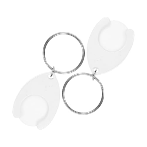 CIMAXIC Einkaufswagen-token-schlüsselanhänger Aus Metall Einkaufswagenhalter Schlüsselanhänger 2 Stück von CIMAXIC