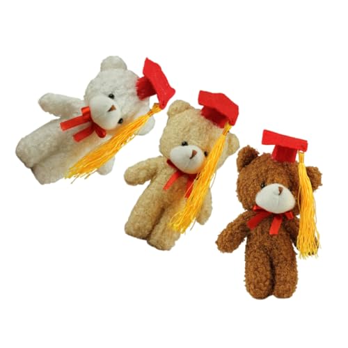 CIMAXIC 3 Stk Abschlusssaison Dr. Bär Handtaschenspielzeug Ring Schlüsselanhänger Anhänger Fan-Schlüsselanhänger Plüsch Kuscheltier Rucksackschlüsselkette PP Baumwolle CIMAXIC 3 Stk Abschlusssaison Dr. Bär Handtaschenspielzeug Ring Schlüsselanhänger Anhänger Fan-Schlüsselanhänger Plüsch Kuscheltier Rucksackschlüsselkette PP Baumwolle von CIMAXIC