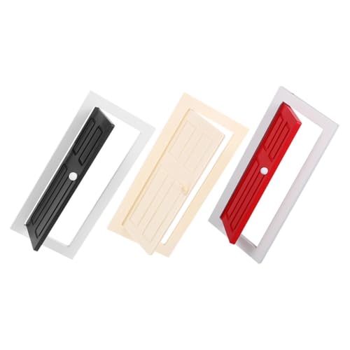 CIMAXIC 3-teilige Puppenhaustür: Miniatur-Puppenhaustür aus Holz im Maßstab 1:12 – Mini-Möbelmodell-Baumaterialien für DIY-Puppenhaussammler CIMAXIC 3-teilige Puppenhaustür: Miniatur-Puppenhaustür aus Holz im Maßstab 1:12 – Mini-Möbelmodell-Baumaterialien für DIY-Puppenhaussammler von CIMAXIC