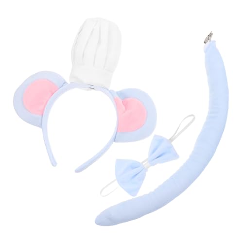 CIMAXIC Niedliches Stirnband-set Mit Mausohren Fliege Und Tier-stirnband Aus Plüsch Für Jungen Und Mädchen Erwachsene Für Halloween-partys Und Cosplay Himmel CIMAXIC Niedliches Stirnband-set Mit Mausohren Fliege Und Tier-stirnband Aus Plüsch Für Jungen Und Mädchen Erwachsene Für Halloween-partys Und Cosplay Himmel von CIMAXIC