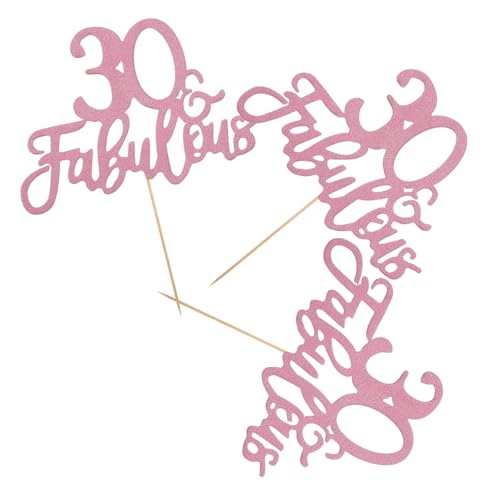 Tortenaufsatz „happy Birthday“ 30. Roségold Glitzer Dekoration Für Geburtstagspartys Tortenaufsatz „happy Birthday“ 30. Roségold Glitzer Dekoration Für Geburtstagspartys von CIMAXIC