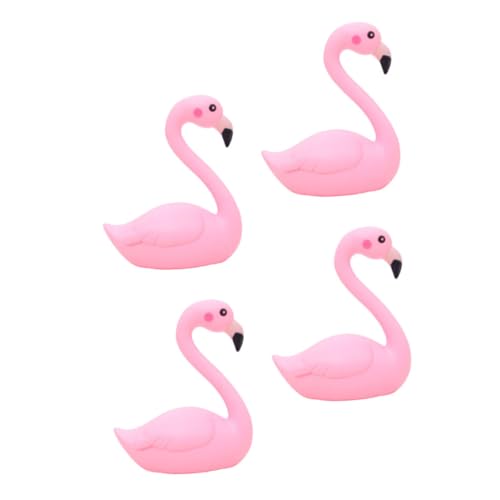 CIMAXIC 4 Stück Kuchen Flamingo Flamingo-ornament Kuchendekor Auto-flamingo- von CIMAXIC