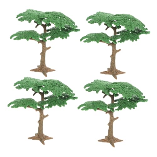 CIMAXIC 4 Stück Simulationslandschaftsbaum Mini-Wachsschale Sandtisch-Modellbaum Mini-Modell Modell Landschaft Landschaftsdeko künstlicher Miniaturbaum Mikrosimulation Kleiner Baum Plastik von CIMAXIC