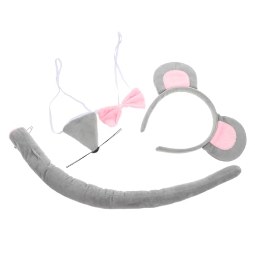 CIMAXIC Mauskostüm-set Für Jungen Und Mädchen Ohren Haarreifen Nase Und Fliege Für Party Halloween Weihnachten CIMAXIC Mauskostüm-set Für Jungen Und Mädchen Ohren Haarreifen Nase Und Fliege Für Party Halloween Weihnachten von CIMAXIC