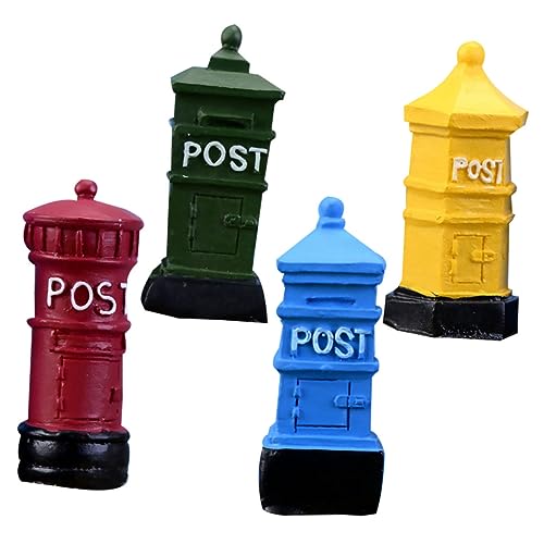 CIMAXIC 4Pcs Boxen Postkastenhandwerk Sachen Mini Schreibtisch Dekoration wohnungsdeko wohnraumdeko wohnaccessoires Tischdekoration Room Decor for Mailbox-Modell Desktop-Ornament von CIMAXIC