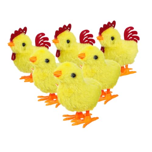 CIMAXIC 6Stücke Aufzieh Plüschküken Realistische Hüpftiere Für Farmtiere Osterdekoration Und Spaß Für Hochwertiges Plüschmaterial Interaktive Unterhaltung CIMAXIC 6Stücke Aufzieh Plüschküken Realistische Hüpftiere Für Farmtiere Osterdekoration Und Spaß Für Hochwertiges Plüschmaterial Interaktive Unterhaltung von CIMAXIC