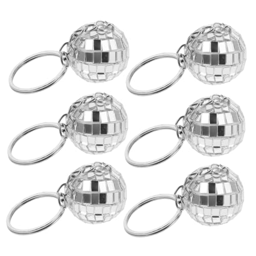 CIMAXIC 6Stücke Disco Kugel Schlüsselanhänger Spiegel Schlüsselanhänger Partygeschenke im Jahre für Weihnachtsfeiern Accessoires CIMAXIC 6Stücke Disco Kugel Schlüsselanhänger Spiegel Schlüsselanhänger Partygeschenke im Jahre für Weihnachtsfeiern Accessoires von CIMAXIC