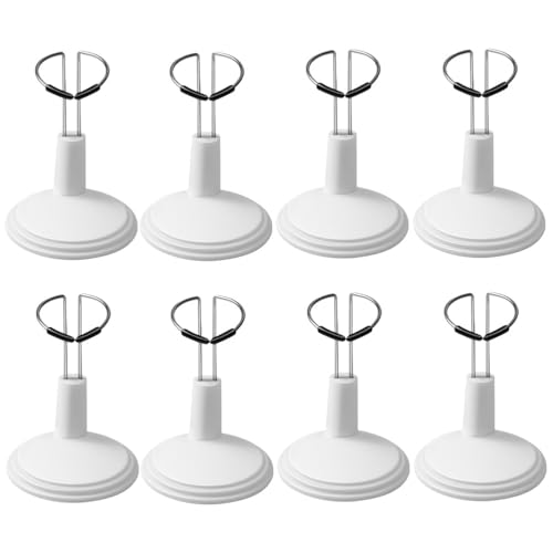 CIMAXIC 8-teiliges Puppenständer-Set: Verstellbarer Puppenständer für Figuren – Display-Unterstützung für Hochzeitsfiguren – Miniaturfiguren-Organizer von CIMAXIC