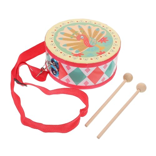 CIMAXIC Doppelseitige Handtrommel, Kinder-Handtrommel, Musikspielzeug, Baby-Rhythmus-schlaginstrument Mit Schlägeln Für Die Musikalische Ausbildung Und Aktivitäten Im Kindergarten, Pfau CIMAXIC Doppelseitige Handtrommel, Kinder-Handtrommel, Musikspielzeug, Baby-Rhythmus-schlaginstrument Mit Schlägeln Für Die Musikalische Ausbildung Und Aktivitäten Im Kindergarten, Pfau von CIMAXIC