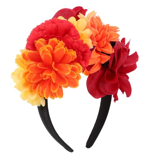 CIMAXIC Halloween Blumenstirnband Simulation Blumen Haarschmuck Cosplay Stirnband Requisite Halloween Stirnband Blumen Haarspange Halloween Kopfschmuck Kopfbedeckung Partyzubehör CIMAXIC Halloween Blumenstirnband Simulation Blumen Haarschmuck Cosplay Stirnband Requisite Halloween Stirnband Blumen Haarspange Halloween Kopfschmuck Kopfbedeckung Partyzubehör von CIMAXIC