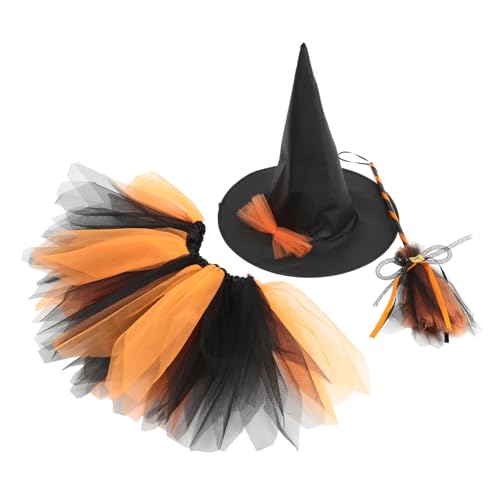 CIMAXIC Halloween-kostüm Für Mädchen Hexenkostüm-set Kleid Hut Und Zubehör 3-teiliges Rollenspielkleid Für Jungen Und Mädchen Für Partys CIMAXIC Halloween-kostüm Für Mädchen Hexenkostüm-set Kleid Hut Und Zubehör 3-teiliges Rollenspielkleid Für Jungen Und Mädchen Für Partys von CIMAXIC