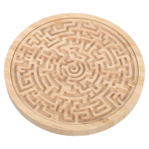 CIMAXIC Labyrinth-Spiel: Rundes Labyrinth-Labyrinthbrett aus Holz – Denksportaufgabe für die Früherziehung – Handheld-Lernspiel für Jungen und Mädchen CIMAXIC Labyrinth-Spiel: Rundes Labyrinth-Labyrinthbrett aus Holz – Denksportaufgabe für die Früherziehung – Handheld-Lernspiel für Jungen und Mädchen von CIMAXIC