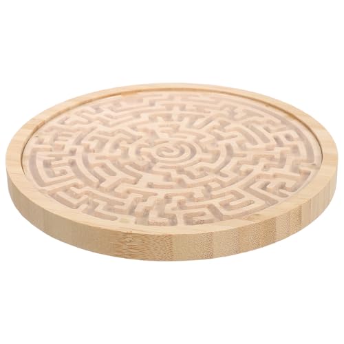 CIMAXIC Labyrinth-Spiel: Rundes Labyrinth-Labyrinthbrett aus Holz – Denksportaufgabe für die Früherziehung – Handheld-Lernspiel für Jungen und Mädchen CIMAXIC Labyrinth-Spiel: Rundes Labyrinth-Labyrinthbrett aus Holz – Denksportaufgabe für die Früherziehung – Handheld-Lernspiel für Jungen und Mädchen von CIMAXIC