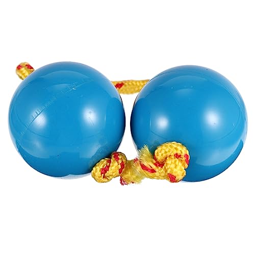 CIMAXIC Marakas kinderinstrumente musikinstrumente Children Toys Kinderschlaginstrument Toys for Rasseln Musical Maracas-Ball schütteln einhändiger Sandball Abs Blue von CIMAXIC