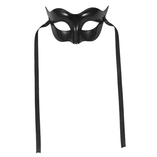 CIMAXIC Maskerade Halbmaske Für Männer Schwarze Cosplay Party Maske Für Halloween Und Themenpartys von CIMAXIC