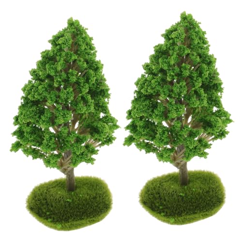 Set Mit 2 Miniatur-baummodellen Simulation Von Mini-bäumen Für Die Landschaftsdekoration. Set Mit 2 Miniatur-baummodellen Simulation Von Mini-bäumen Für Die Landschaftsdekoration. von CIMAXIC