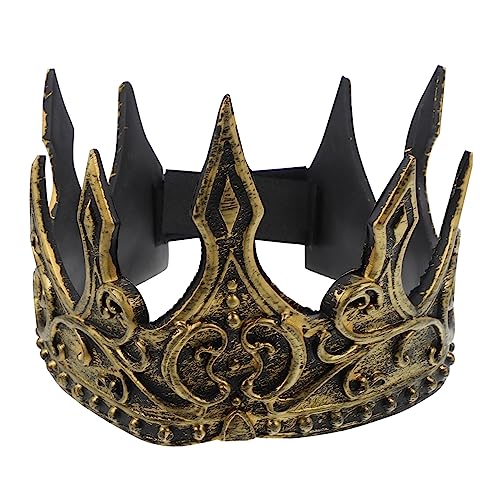 CIMAXIC Mittelalterliches Stirnband Pu-krone Dekoration Für Herrengeburtstagsparty Goldene Krone Für Cosplay CIMAXIC Mittelalterliches Stirnband Pu-krone Dekoration Für Herrengeburtstagsparty Goldene Krone Für Cosplay von CIMAXIC