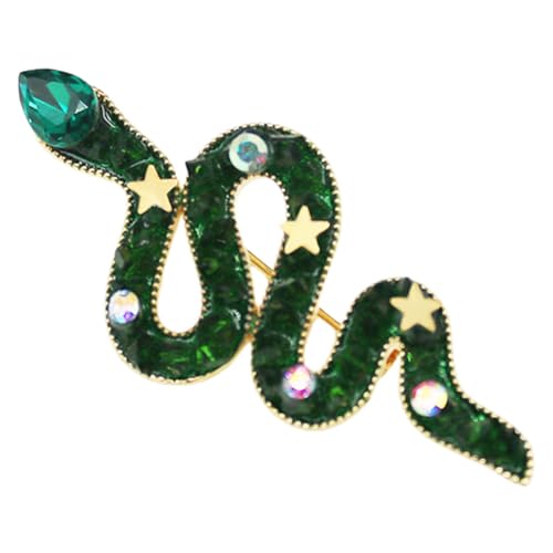CIMAXIC Schlangenbrosche dekorative Broschennadel Kostüm Schmuck Gothic Schlangennadel weihnachtsdekoration Vintage-Pins Lustige Pin-Brosche coole Stifte Halloween-Stift Legierung Green CIMAXIC Schlangenbrosche dekorative Broschennadel Kostüm Schmuck Gothic Schlangennadel weihnachtsdekoration Vintage-Pins Lustige Pin-Brosche coole Stifte Halloween-Stift Legierung Green von CIMAXIC