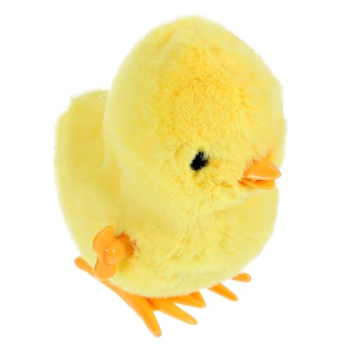 CIMAXIC Springendes Gelbes Huhn Aufziehbares Huhn Spielzeug Uhrwerkspielzeug Springendes Aufziehspielzeug Huhn Uhrwerk Springendes Spielzeug Wiederverwendbares Spielzeug Für von CIMAXIC