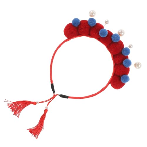 CIMAXIC Schickes Stirnband im chinesischen Stil Neujahrs-Accessoire Quasten Haarband für Frauen für Rollenspiele und Bühnenshows von CIMAXIC