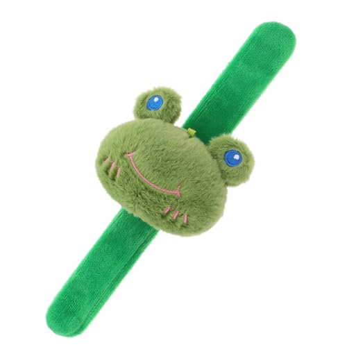 CIMAXIC Tierarmband Für Plüsch Frosch Handgelenkspielzeug Niedliches Slap Bracelet Als Funktioneller Für Jungen Und Partyzubehör Und Dekoration von CIMAXIC