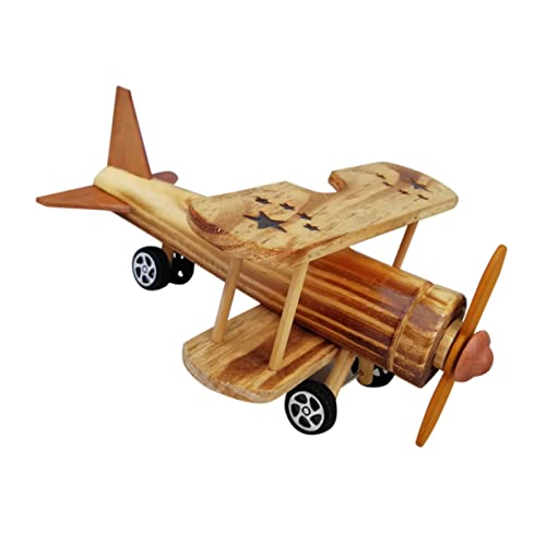 CIMAXIC Weihnachtsdeko Desktop-Ornament Dekoration Holz Flugzeug Holz Desktop-holzhandwerk Spielzeug Bambus Kind von CIMAXIC