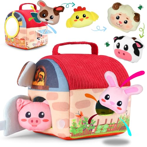 CIOXSOIO Baby Spielzeug 6-12 Monate,Bauernhoftiere & Bauernhof Montessori Sensorisches Spielzeug,Kinder Lernspiele & Motorikspielzeug Weiches Sensorik-Spielset mit Kuscheltieren und Geräuschen CIOXSOIO Baby Spielzeug 6-12 Monate,Bauernhoftiere & Bauernhof Montessori Sensorisches Spielzeug,Kinder Lernspiele & Motorikspielzeug Weiches Sensorik-Spielset mit Kuscheltieren und Geräuschen von CIOXSOIO