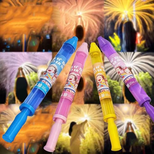 4 Stück Feuerwerks Wasserpistole Spielzeug,Romantisches Feuerwerk Wasserpistole für Paare,Wasserspielzeug für Kinder,Hochdruck Water Squirter Im Feuerwerksstil Fun Pool Familie (B) von CISIYOO