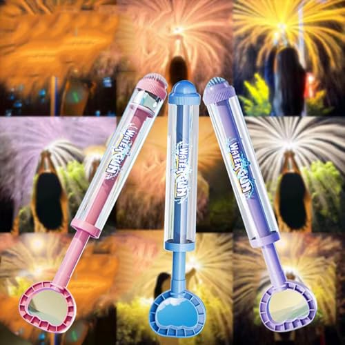 4 Stück Feuerwerks Wasserpistole Spielzeug,Romantisches Feuerwerk Wasserpistole für Paare,Wasserspielzeug für Kinder,Hochdruck Water Squirter Im Feuerwerksstil Fun Pool Familie (D) von CISIYOO