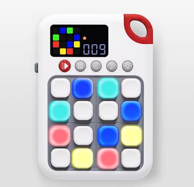 Tic Tac Toe Elektronisch, 7-In-1-Lernspielkonsole,Handheld Spielkonsole Familietragbare Reisespiele, Puzzlespielkonsole Geeignet FüR Kinder Von 7-14 Jahren Tic Tac Toe Elektronisch, 7-In-1-Lernspielkonsole,Handheld Spielkonsole Familietragbare Reisespiele, Puzzlespielkonsole Geeignet FüR Kinder Von 7-14 Jahren von CISSIYOG