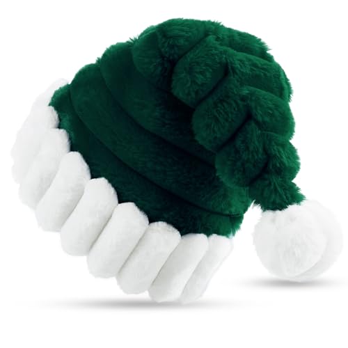 CITÉTOILE Erwachsener Weihnachtsmütze, Weihnachtsmütze für Frauen und Herren, Neuartiger Weihnachtshut, Deluxe Velvet Weihnachtsdekoration, Xmas Hat für Party Halloween, Grün CITÉTOILE Erwachsener Weihnachtsmütze, Weihnachtsmütze für Frauen und Herren, Neuartiger Weihnachtshut, Deluxe Velvet Weihnachtsdekoration, Xmas Hat für Party Halloween, Grün von CITÉTOILE