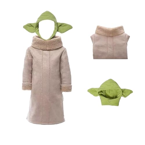 CIVIMILI Manda of Lorian Outfit The Child Star Cosplay für Kinder Yo of Da Alien-Kind Robe Mantel mit Kopfbedeckung Hut Kostüm-Set Halloween-Verkleidung für Kinder CIVIMILI Manda of Lorian Outfit The Child Star Cosplay für Kinder Yo of Da Alien-Kind Robe Mantel mit Kopfbedeckung Hut Kostüm-Set Halloween-Verkleidung für Kinder von CIVIMILI