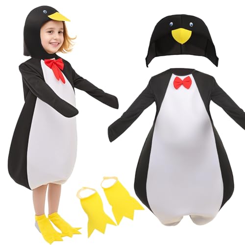 CIVIMILI Pinguin Kostüm Tier schwarz weiß für Kind Unisex Tierkostüm Karneval und Halloween Damen Herren CIVIMILI Pinguin Kostüm Tier schwarz weiß für Kind Unisex Tierkostüm Karneval und Halloween Damen Herren von CIVIMILI