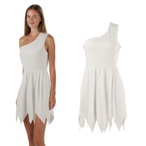 Wilma Flintstones Kostüm Erwachsene Damen Weiß Kleid Familien Kostüm für Maskerade Halloween Wilma Flintstones Kostüm Erwachsene Damen Weiß Kleid Familien Kostüm für Maskerade Halloween von CIVIMILI