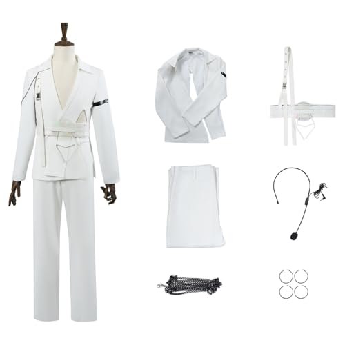 CIYASHEH Luka Cosplay-Kostüm für Erwachsene, Anime-Kostüm, Halloween, Cosplay, weiße Anzüge, Bühnenkostüme CIYASHEH Luka Cosplay-Kostüm für Erwachsene, Anime-Kostüm, Halloween, Cosplay, weiße Anzüge, Bühnenkostüme von CIYASHEH