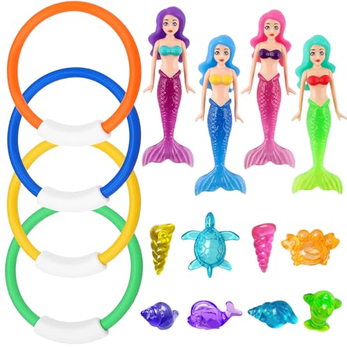 Tauchspielzeug Set,CIYIN Tauchspielzeug für Kinder,Tauchen Spielzeug Unterwasser,Tauchringe für Kinder,Meerjungfrau Tauchspielzeug,Tauchjuwel Pool Spielzeug,Sommerpool Schwimmspielzeug für 4-12 Jahren Tauchspielzeug Set,CIYIN Tauchspielzeug für Kinder,Tauchen Spielzeug Unterwasser,Tauchringe für Kinder,Meerjungfrau Tauchspielzeug,Tauchjuwel Pool Spielzeug,Sommerpool Schwimmspielzeug für 4-12 Jahren von CIYIN