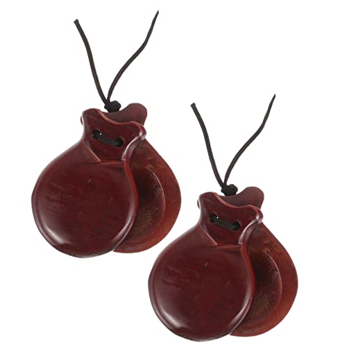 CIYODO 1 Paar Flamenco-Kastagnetten klein Percussion Toy Finger Mini kinderinstrumente musikinstrumente Rhythmus- Kastagnetten-Instrumente hölzern Brown CIYODO 1 Paar Flamenco-Kastagnetten klein Percussion Toy Finger Mini kinderinstrumente musikinstrumente Rhythmus- Kastagnetten-Instrumente hölzern Brown von CIYODO